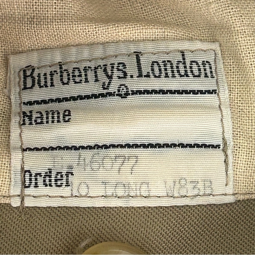 Vintage Burberry Burberrys Trench Coat Classic Double Breasted Woman's 10 Long - Picture 11 of 12